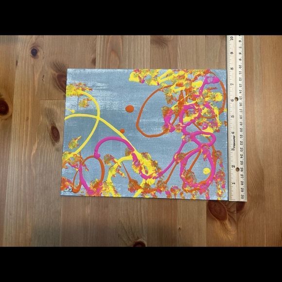 New Original Signed Artwork Abstract Painting - Picture 3 of 5